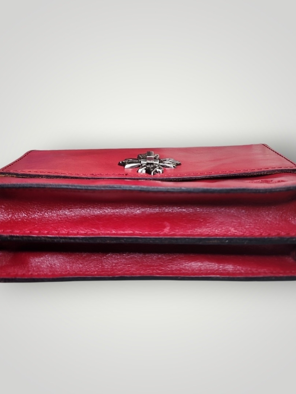 Patricia Nash Consilina Floret Leather Crossbody Bag In Good Condition - Picture 5 of 13